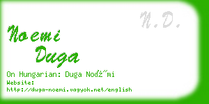 noemi duga business card